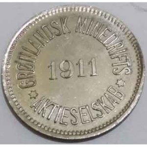 Аверс монеты Дания, 25 эре, 1911, Медный рудник Йошва (Иннациак)