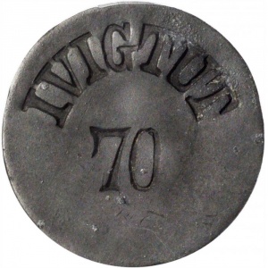 Аверс монеты Дания, 70 эре, 1875, Криолитовые шахты Ивигтут