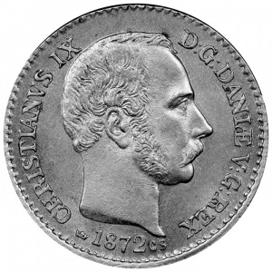 Аверс монеты Дания, 4 скиллинг-ригсмёнта, 1867-1874