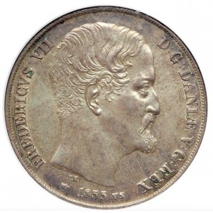 Аверс монеты Дания, 2 ригсдалера, 1854-1863