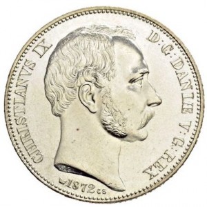 Аверс монеты Дания, 2 ригсдалера, 1864-1872