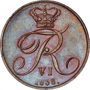 Аверс монеты Дания, ½ ригсбанкскиллинга, 1838