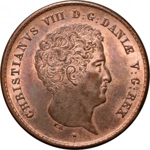 Аверс монеты Дания, 1 ригсбанкскиллинг, 1842
