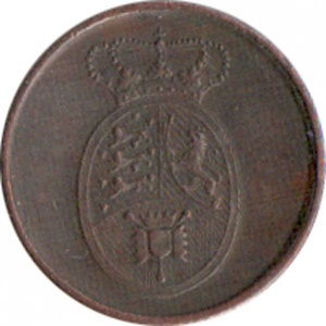 Аверс монеты Дания, 2 скиллинга, 1815