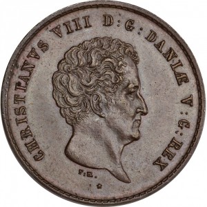 Аверс монеты Дания, 2 ригсбанкскиллинга, 1842