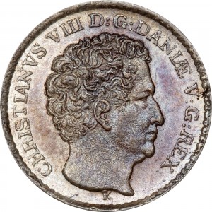 Аверс монеты Дания, 3 ригсбанкскиллинга, 1842