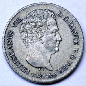 Аверс монеты Дания, 4 ригсбанкскиллинга, 1841-1842