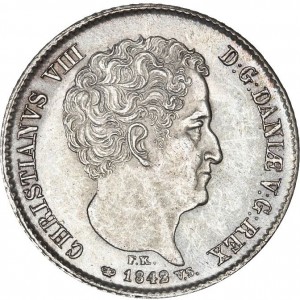 Аверс монеты Дания, 16 ригсбанкскиллингов, 1842-1844
