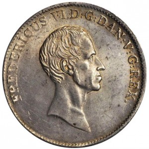 Аверс монеты Дания, 1 спесие далер, 1820-1839