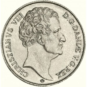 Аверс монеты Дания, 1 спесие далер, 1846-1848