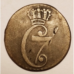 Аверс монеты Дания, 1 скиллинг, 1779-1782