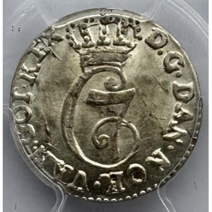 Аверс монеты Дания, 2 скиллинга, 1778-1785