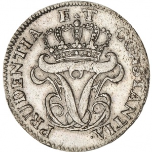 Аверс монеты Дания, 8 скиллингов, 1763