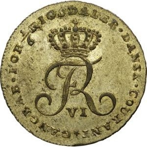 Аверс монеты Дания, ⅙ ригсдалера, 1808, Offer Mark