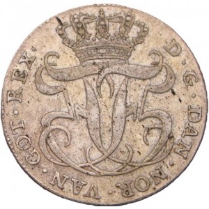Аверс монеты Дания, 24 скиллинга, 1750-1764