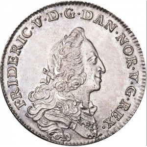 Аверс монеты Дания, 24 скиллинга, 1751