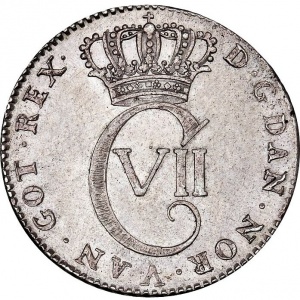 Аверс монеты Дания, 24 скиллинга, 1767
