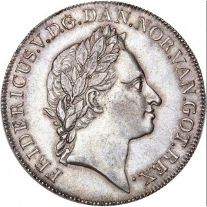 Аверс монеты Дания, 1 спесие далер, 1764