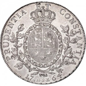 Реверс монеты Дания, 1 спесие далер, 1764