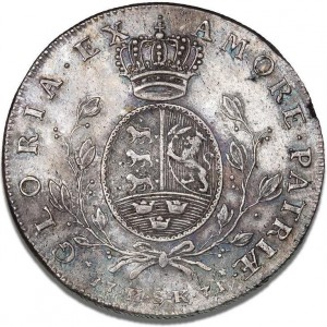 Реверс монеты Дания, 1 спесие далер, 1771