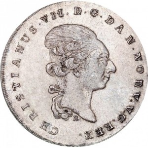 Аверс монеты Дания, 1 спесие далер, 1795-1801