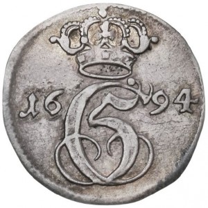 Аверс монеты Дания, 2 датских скиллинга, 1693-1694