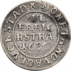 Реверс монеты Дания, 1/16 спесие далера, 1680