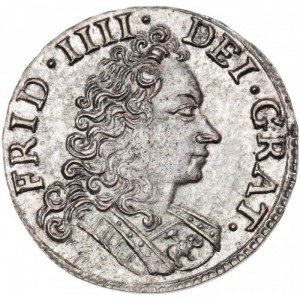 Аверс монеты Дания, 8 скиллингов, 1711-1713