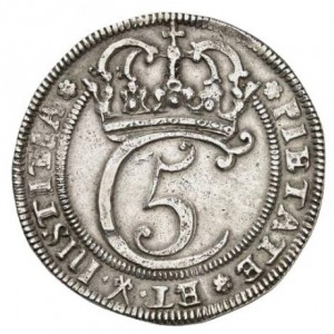 Аверс монеты Дания, 4 датские марки, 1671-1682