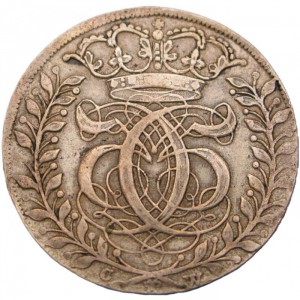 Аверс монеты Дания, 4 датские марки, 1694-1696