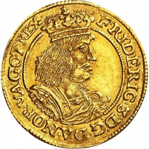 Аверс монеты Дания, 1 дукат, 1666-1669