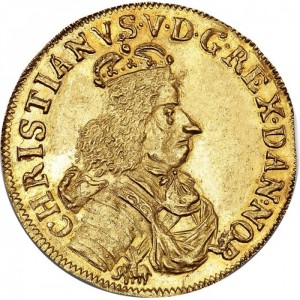 Аверс монеты Дания, 1 дукат, 1672-1676