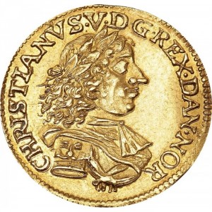 Аверс монеты Дания, 1 дукат, 1680-1685