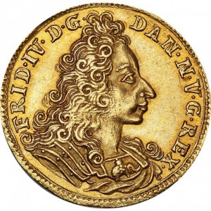 Аверс монеты Дания, 1 дукат, 1705-1706
