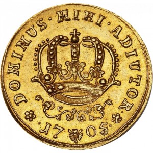 Реверс монеты Дания, 1 дукат, 1705-1706