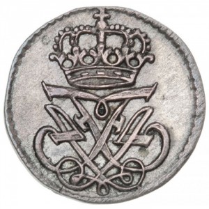 Аверс монеты Дания, 1 скиллинг, 1711-1719