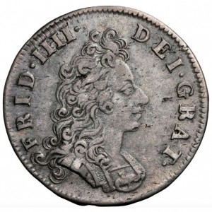Аверс монеты Дания, 8 скиллингов, 1700-1705