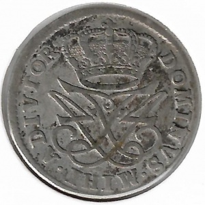 Аверс монеты Дания, 12 скиллингов, 1712-1719