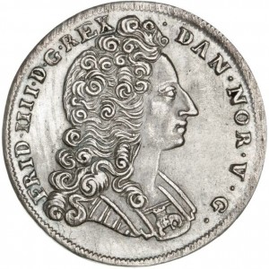 Аверс монеты Дания, 16 скиллингов, 1713-1716