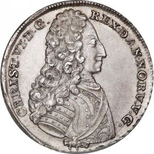 Аверс монеты Дания, 1 крона, 1731-1732