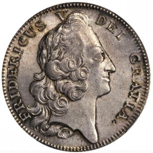 Аверс монеты Дания, 1 крона, 1748