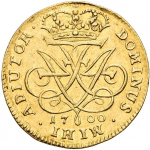 Реверс монеты Дания, 1 дукат, 1700