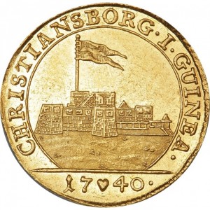 Реверс монеты Дания, 1 дукат, 1738-1740