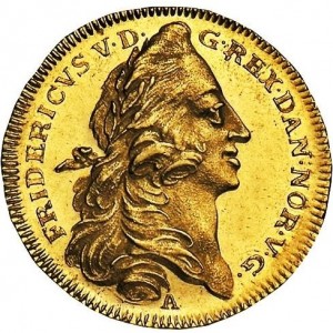 Аверс монеты Дания, 1 дукат, 1746