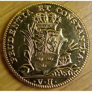 Реверс монеты Дания, 1 дукат, 1749