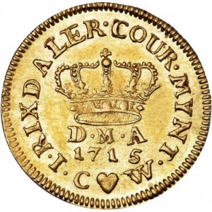 Реверс монеты Дания, 1 риксдалер, 1715