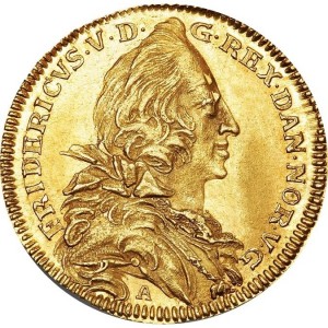 Аверс монеты Дания, 2 дуката, 1746