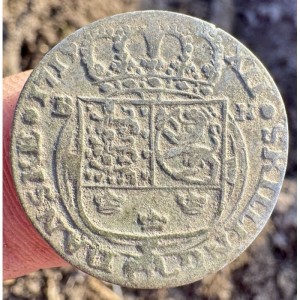 Реверс монеты Дания, 12 скиллингов, 1716-1720