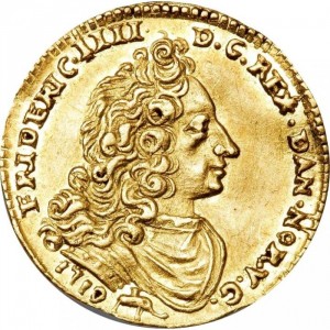 Аверс монеты Дания, ½ дуката, 1719