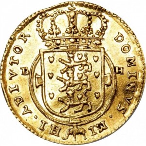 Реверс монеты Дания, ½ дуката, 1719